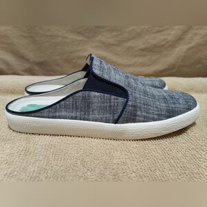Women's NEW Lands' End Blue Mule Sneakers, Size 9